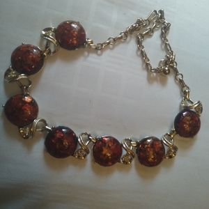 Coro signed confetti necklace